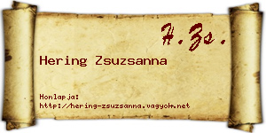 Hering Zsuzsanna névjegykártya
